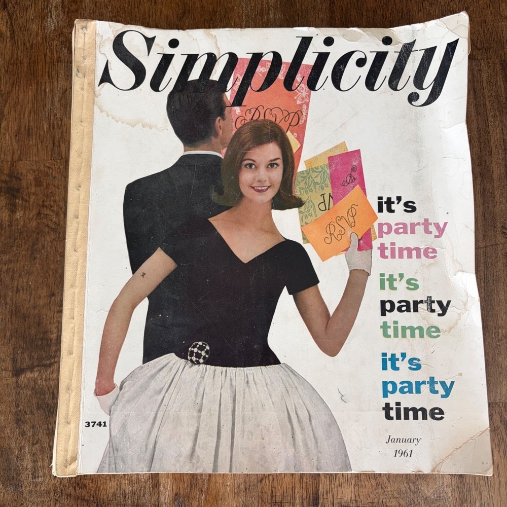 Simplicity Counter Catalog January 1961 Vintage Sewing Pattern Book Magazine